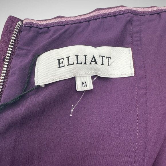 Elliatt Reception Cascade Ruffle Strapless Cocktail Dress Size Medium‎ 6 Purple - Picture 6 of 10